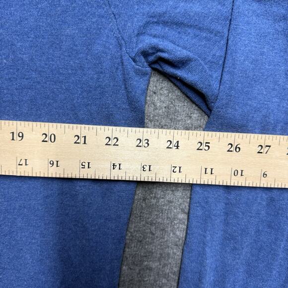 Polo Ralph Lauren V-Neck Sweater Mens Large Blue Knit Pullover Long Sleeve Pima - Picture 5 of 6